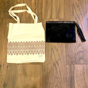 Cowhide and Python clutch